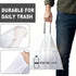 mufanyu 4 60 Counts 4 12-15 Gallon Drawstring Trash Bags, Gal Unscented White Small Garbage Bags, Small Trash Can Bin