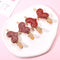 NVENF 2 Pairs Valentine’s Day Heart Hair Clips, Red Glitter Velvet Hairpins, Nonslip Alligator Barrettes for Gifts