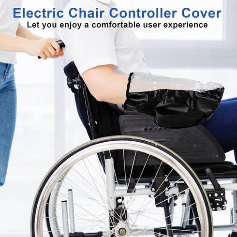 JDVBDNK Power Wheelchair Joystick Protector Cover, Elderly Disabled Wheelchair Armrest Covers, Waterproof & Durable PVC
