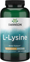 Swanson L-Lysine, Natural Supplement for Stress Support & Nervous System Health, 300 Capsules, 500mg Each