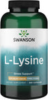 Swanson L-Lysine, Natural Supplement for Stress Support & Nervous System Health, 300 Capsules, 500mg Each