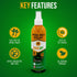Natural Mosquito, Gnats & Tick Spray Repellent, 8.5 FL OZ Deet Free, Made with Essential Oils, Lasts 4 Hours