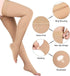 Thigh High 20-32 mmHg Compression Stocking, Toeless Compression Socks for Women & Men Circulation