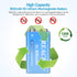 2 Packs Rechargeable 9V Lithium Batteries, 9 Volt Batteries for Smoke Detector, 800mAh 9V USB Charging for Microphones,