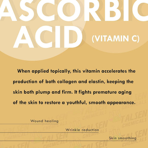 Pure Vitamin C Powder Organic - 4 Oz / 113 g - Ascorbic Acid Powder for Skin DIY Care