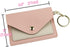PU Leather Birth Control Pill Case Keychain Wallet (Black)