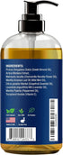 Sore Muscle Massage Oil 8 fl oz - Body Massage Oil with Peppermint, Lavender, Arnica for Pain Relief and Relaxation