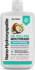 SELFWISE Nano-Hydroxyapatite Oil Pulling Whitening Mouthwash for Teeth and Gums, Natural & Organic,