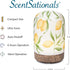 ScentSationals Essential Oil Diffuser - Aromatherapy Diffuser for Living Room or Bedroom, Lemon Drop Scent
