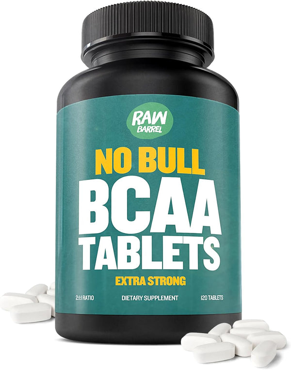 BCAA Tablets 1000 mg, 120 Pills - Branched Chain Amino Acids Supplement for Muscle Recovery & Energy
