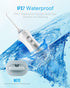 Nicefeel Cordless Water Flosser, 300ML, Portable USB Rechargeable Oral Irrigator, IPX7 Waterproof, 3 Modes, 4 Jet Tips,