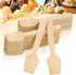 300 Pcs Disposable Mini Wooden Spoons, 3.75" Tasting Spoons, Ice Cream Spoon Sampling Spoons