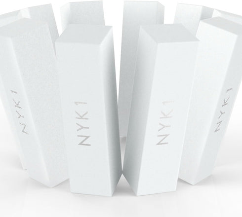 White Nail Buffer Sanding Block, Pack of 10, Professional Salon Quality Grit for Nails