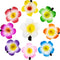WILLBOND 36 Pieces Plumeria Flower Hair Clips, Hawaiian Foam Flower for Bridal Wedding Luau Hair Decorations