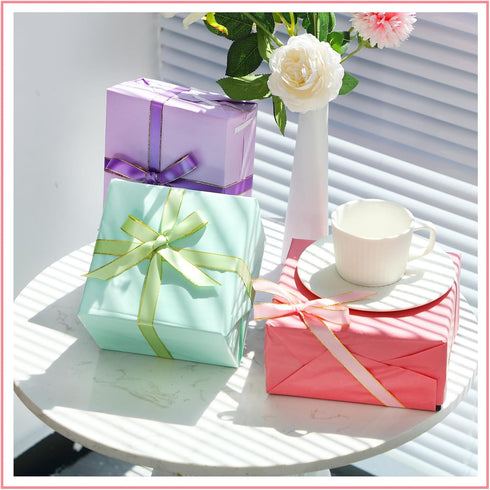 Kolldenn Set 120 20 28 Inch 6 Gift Wrapping Crafts Sheets Multicolor Tissue Paper x and Rolls Satin Ribbon