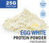 Talcufon 8 Oz 227G Egg White Protein Powder Pasteurized No Additives, High Protein, Gluten-Free Ideal for Baking