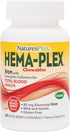 NaturesPlus Hema-Plex Iron, 60 Mixed Berry Chewables, 85 mg Elemental Iron, Vegan, Gluten Free, Total Blood Health