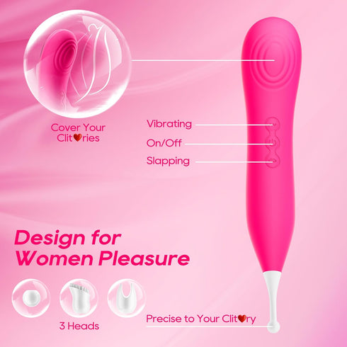 Pyio 5 1 7 3 Clitoral Vibrator Sex Toys for Women, in Pinpoint Squirting Vibrator Wand, Clit G-Spot Anal Stimulator