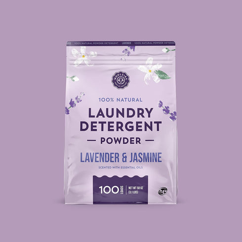Woolzies 100% Natural Laundry Powder Detergent Soap Scented with Pure Essential Oils Extra Strength Biodegradable Formula, Safe for Sensitive Skin 100 Loads