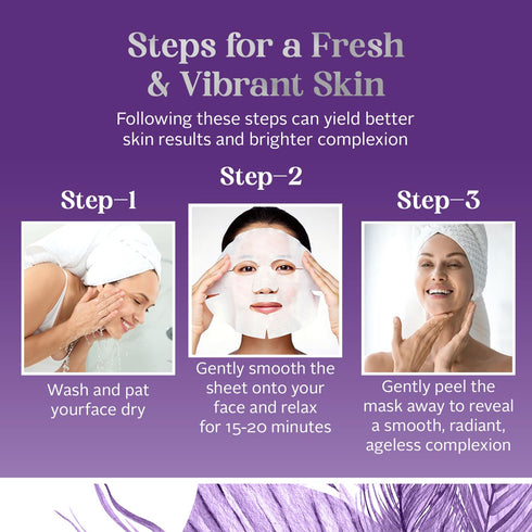 Envy Collagen & Peptides Sheet Face Mask, Dermatologist Tested, Hydrating Sheet Mask for All Skin Types