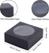 BENECREAT 24 Pack Black Kraft Paper Boxes with Clear Window, 3x3x1.2 for Bakery Cookies Cake Candy Gift Packaging