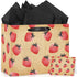Strawberry Birthday Gift Bag for Girls Sweet Berry Gift Wrap Bags with