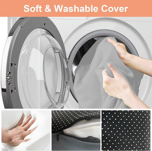 kaobbfacai Wedge Pillow for Couples Intimacy, Spine & Hip Alignment Position Cushion, Memory Foam Lift Pillow for Adult