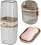 ZHLKHIOP 2 Pack Travel Toothbrush Holder, Toothbrush Holders Travel Set with OPP Bag,