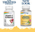SOLARAY Vitamin C & Echinacea Root | 500 mg VIT C & 300 mg Echinacea Per Capsule | 120 VegCaps