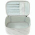 Meiyuuo Makeup Bag, Small Cosmetic Bags for Women, Waterproof Zipper Pouch Makeup Organizer (White Marble)