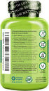 NATURELO Mushroom Supplement – Brain & Immune Health Blend with Lion’s Mane, Reishi, Turkey Tail – 90 Vegan Friendly Capsules