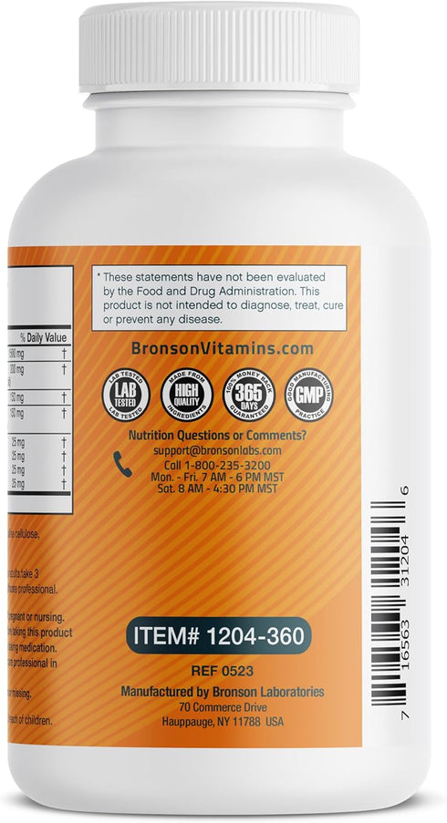 Bronson Glucosamine Chondroitin Turmeric & MSM - Advanced Joint & Cartilage Formula, Supports Healthy Joints, 360