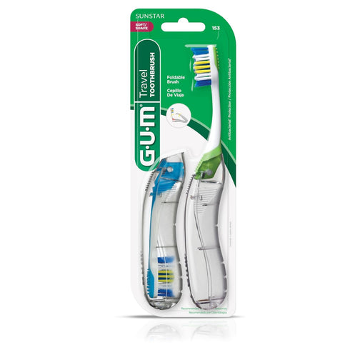 GUM Pro-Weave Woven Dental Floss, Shred Resistant Waxed Mint Flavored Floss, 3 Count + 2 Travel Units
