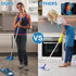 Microfiber Mops for Floor Cleaning, 58" Long Handle Wet and Dry Mop with Washable Pad for Hardwood and Tile
