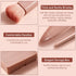 Pink Travel Makeup Brush Set with Mirror, 5 Pcs Mini Complete Cosmetic Brushes Kit (4.2 inch * 3.0 inch)