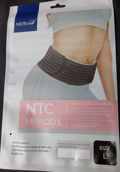 NeoTech Care 3-in-1 Maternity Support, Postpartum Belly Wrap & Pelvis Brace/Band (White, Large)
