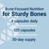 Life Extension Bone Restore + Vitamin K2 - 120 Capsules, Vitamins & Minerals for Bone Health, Non-GMO, Gluten-Free
