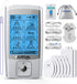 NURSAL 24 Modes TENS Unit Muscle Stimulator with 8 Pads for Back and Shoulder Pain Relief