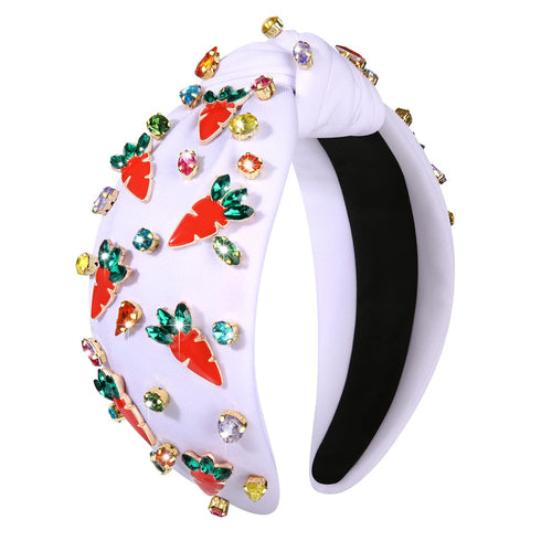 NVENF Easter Headband for Women, Beaded Rabbit Bunny Headband, Happy Easter Hair Accessories