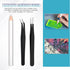 Maitys 22 Pieces Wax Pencil Set for Rhinestones, Nail Art Gem Dotting Tools with Tweezers, Sharpener, and Triangular