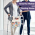 15"x11.5" TOGETRUE Walker Bag, Handy Walker Basket with Water Cup Holder, Walker Accessories Storage Bag for Folding