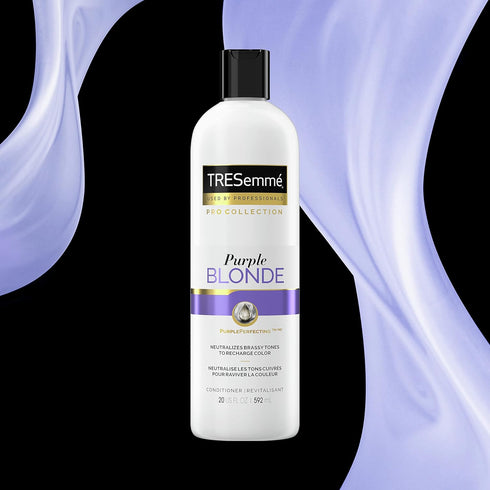 TRESemmé Pro Collection Purple Blonde Conditioner 20 oz for Brilliant Color, Blonde and Silver Hair