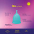JAZZ cup 12-Hour 100% Soft Menstrual Cups with Travel-Cotton Pouch Reusable, Protection, Medical-Grade Silicone Period
