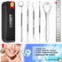 Dental Tools, Dental Pick, Oral Care Teeth Cleaning Tools Set, Stainless Steel Tooth Scraper, Plaque Remover with Case