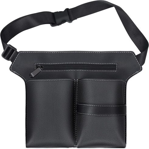 Noverlife Hairdresser Scissor Bag, Barber PU Leather Waist Pouch for Professional Hairdressing Tools