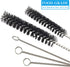 Pipe Cleaners Tool Set, 100 Hard Bristle Pipe Cleaners, 3-in-1 Tamper Reamer, Mini Nylon Brush Set, 2 Straw Cleaning