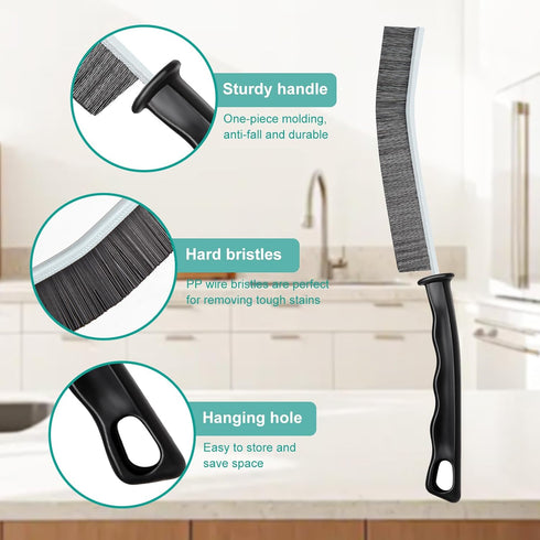 Slots(5pcs) Crevice Cleaning Brush,New Multifunctional Gap Cleaning Brush Tool,Thin Scrub Brush Hard-Bristled Gap Scrub