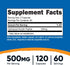 Nutricost Keratin Hydrolized Peptide Capsules - 500MG, 120 Capsules (60 Servings) - Non-GMO, Gluten-Free Formula