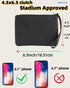 Small Makeup Bag for Purse Organizer Pouches Black Make up Bag Makeupbag Vintage Cosmetic Pouch for Women Clutch PU Leather Mini Zipper Coin Purse Lipstick Holder Stuff Bags for Travel