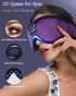 LC-dolida Sleep Headphones, Bluetooth Wireless Music Eye Mask, Ultra-Thin Stereo Speakers for Side Sleepers - Black